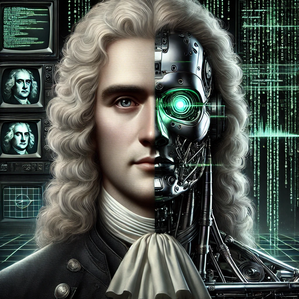 Cyborg Issac Newton